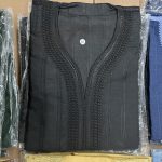 Marrokaanse Kandora Qandoura Kamis Thobe Zwart