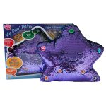 My Dua’ Pillow Flippable Sequins Purple & Turquoise (Desidoll Company)