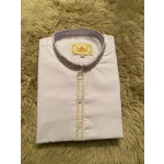 Sarwal Qamis kleding voor de islamitische. Medium. White