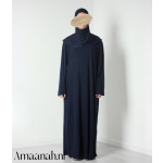 Navy gebedskleding jurk/abaya 1 delig