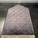 Luxe gebeds kleed fluweel zacht grijs/antraciet