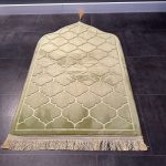 Luxe gebeds kleed mint groen fluweel zacht