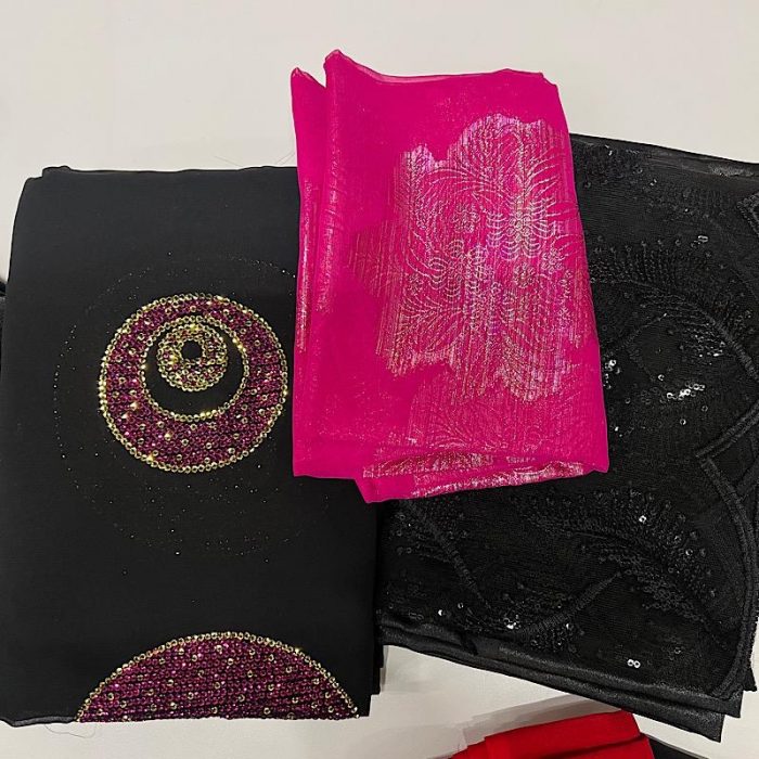 Somalian Dirac hot pink scarf - Image 1