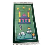 Kinder gebeds mat sajada  stevige kwaliteit groen